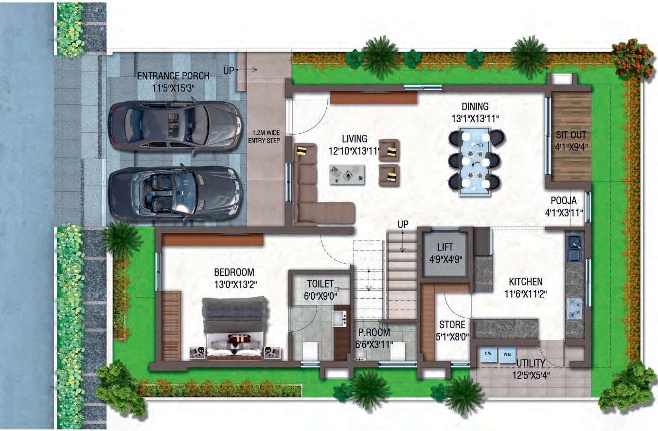 Ground Floor (4 BHK)